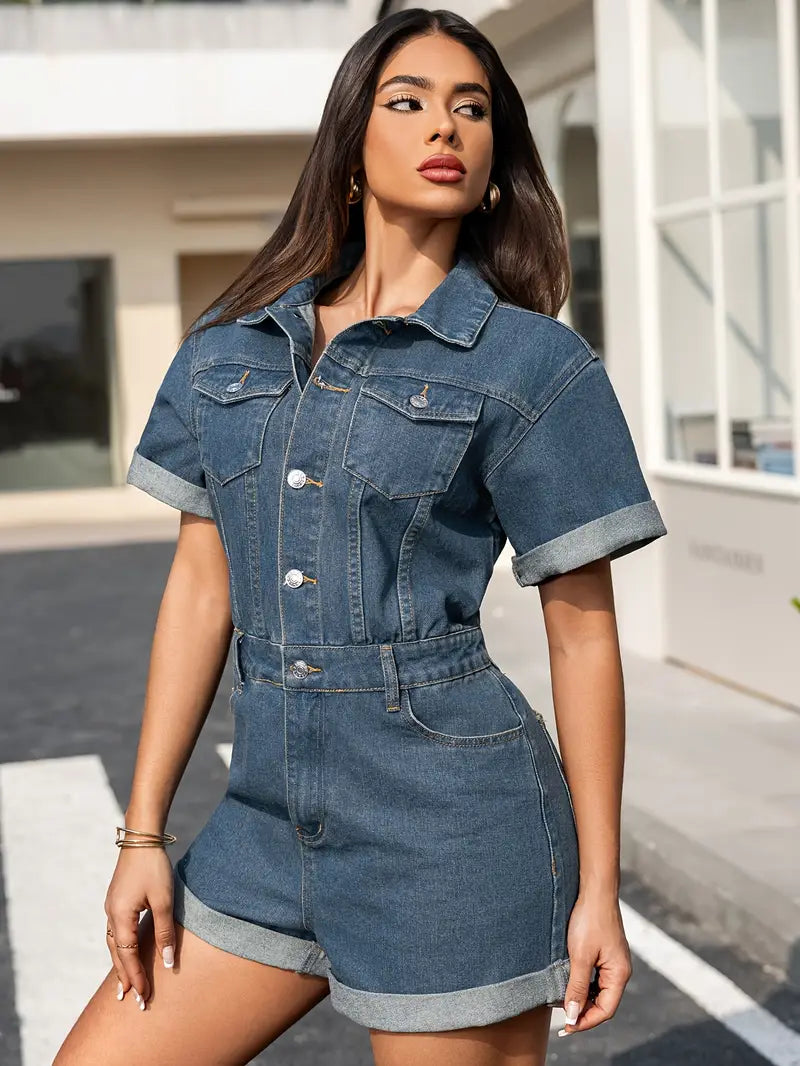 Denim Belle Jumpsuit - By Labella